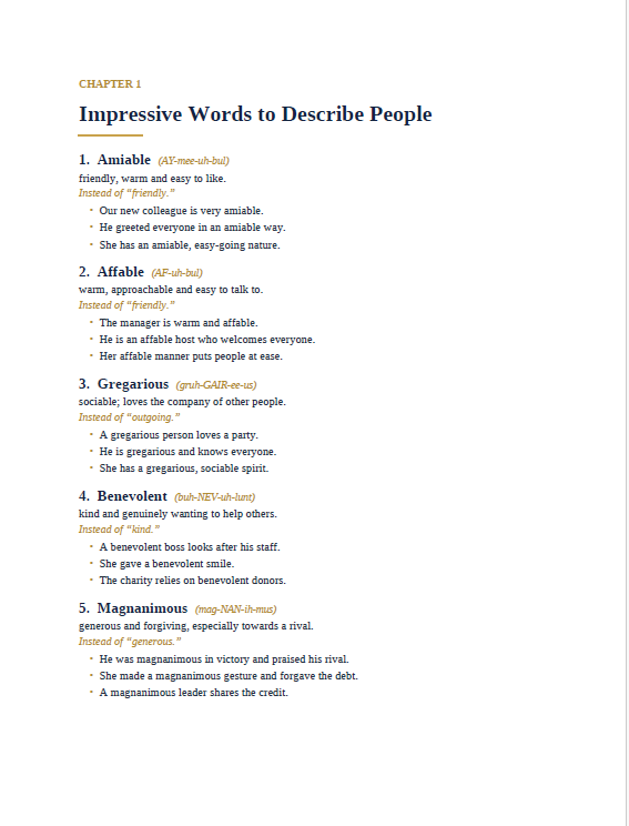 500 Essential Vocabulary Words