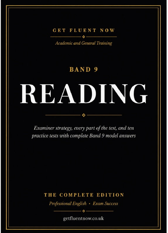 IELTS Reading Band 9 Masterclass cover