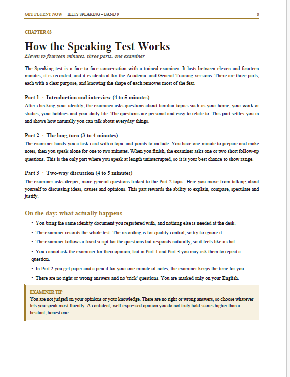 IELTS Speaking Band 9 Masterclass sample interior page 2