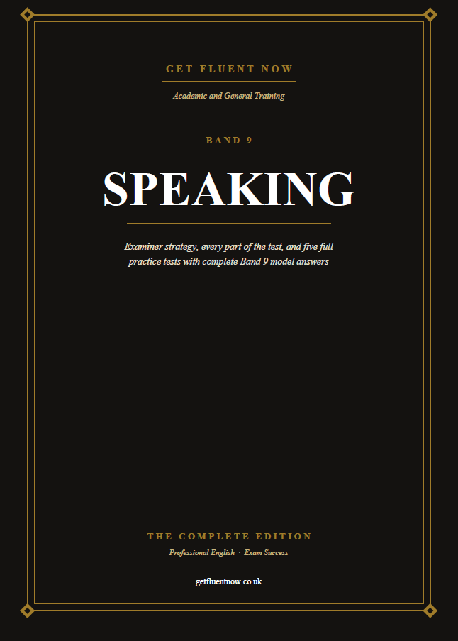 IELTS Speaking Band 9 Masterclass cover