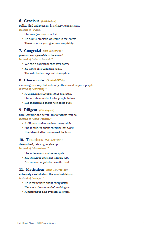 500 Essential Vocabulary Words